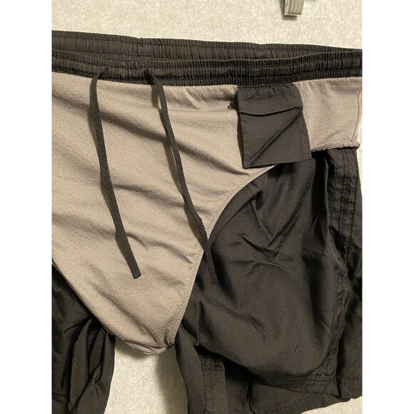 Nike Dri Fit Shorts Mens XL Black Briefs Activewear Polyester Pull On Drawstring - Picture 11 of 13